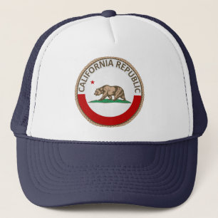 Sombrero de camión de la bandera de California