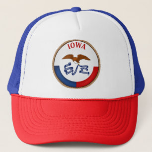Sombrero de camión de la bandera de Iowa