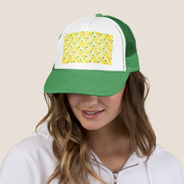 Sombrero de camión de limón amarillo (In situ)
