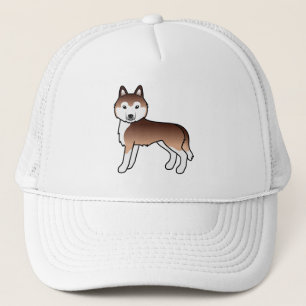 Sombrero de Camión de Perro de Copper Siberian Hus