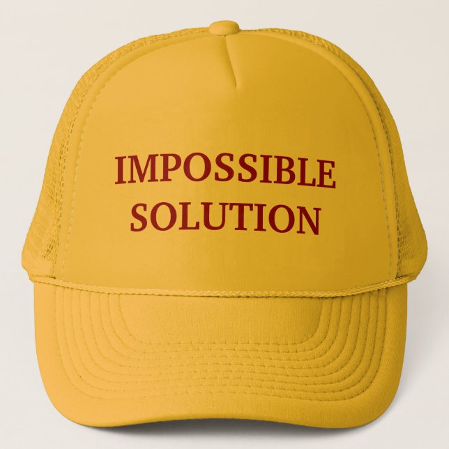 Sombrero de camión de soluciones imposible (Anverso)