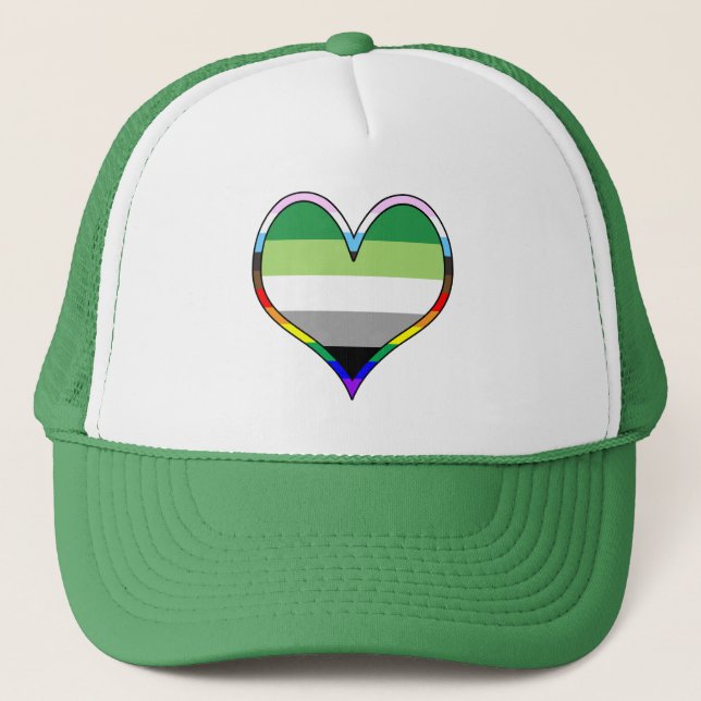 Sombrero de Camión del Corazón del Orgullo Aro (Anverso)