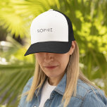 Sombrero de camión DIY | Personalizado Texto, Nomb<br><div class="desc">¿Es usted un "Do It Yourselfer"? Ahora puedes hacer tu propio sombrero de camionero personalizado con nuestra plantilla DIY fácil de usar. ¡Agrega un nombre. Iniciales. Un monograma. Una foto. Un logotipo u otra imagen. Elige también tu propio color de fondo. ¡Adelante,  sé creativo y simplemente hazlo tú mismo!</div>