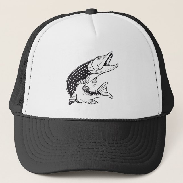 Sombrero de camión - Gorras de pesca de ci - Pike  (Anverso)