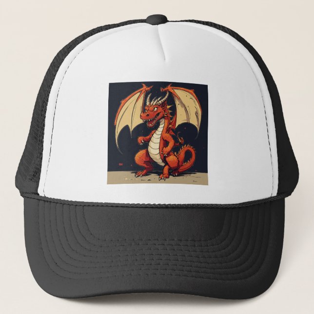 Sombrero De Camión Para Niños Con Logo De Dragon (Anverso)