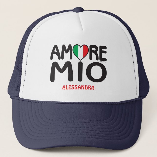 Sombrero de camión personalizado AMORE MIO (Anverso)