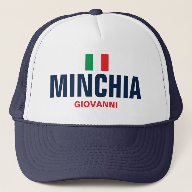 Sombrero de camión personalizado de Minchia (Anverso)