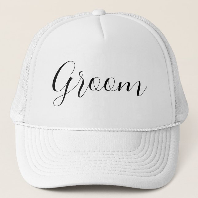 Sombrero de camión personalizado Groom - Perfecto  (Anverso)