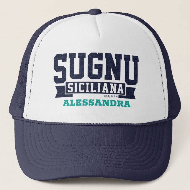 Sombrero de camión personalizado Sugnu Siciliana (Anverso)