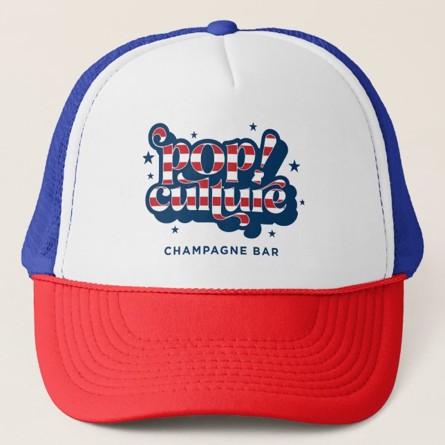 Sombrero de camión pop patriótico (Anverso)