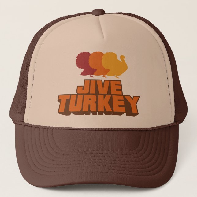 Sombrero de camión retro de Jive Turkey (Anverso)