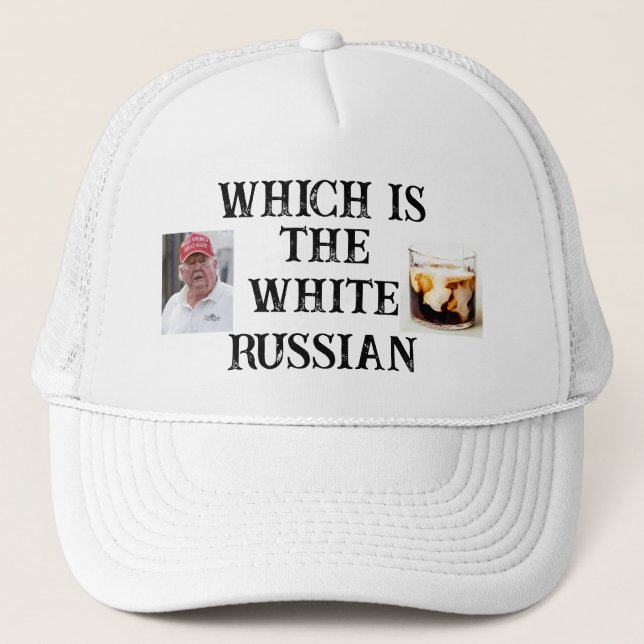 Sombrero de camión ruso Trump/White (Anverso)