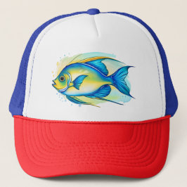 Sombrero de camión - Serie acuarela: Angelfish