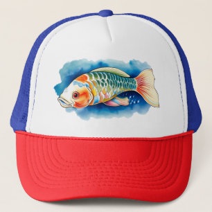 Sombrero de camión - Watercolor Series: Koi Fish