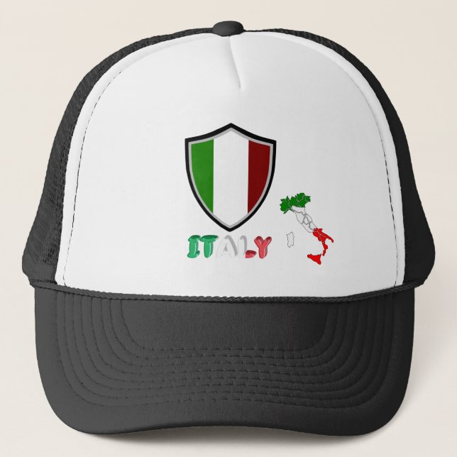 Sombrero de camionera de bandera italiana (Anverso)