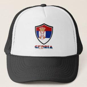 Sombrero de camionera de bandera serbia