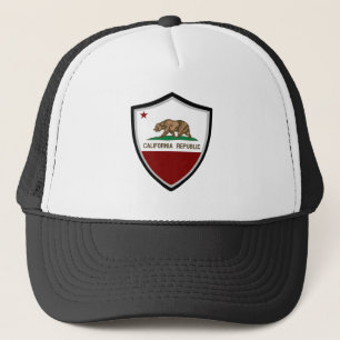 Sombrero de camionera de la bandera de California