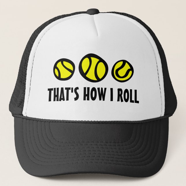 Sombrero de camionera de tenis amarillo | Así es c (Anverso)