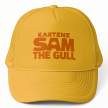 Sombrero de camionero amarillo Sam the Gull de Wig