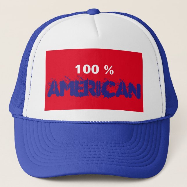 Sombrero de camionero americano al 100 % (Anverso)
