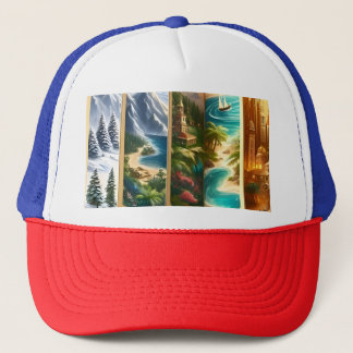 Sombrero de camionero aventurero de Zazzle