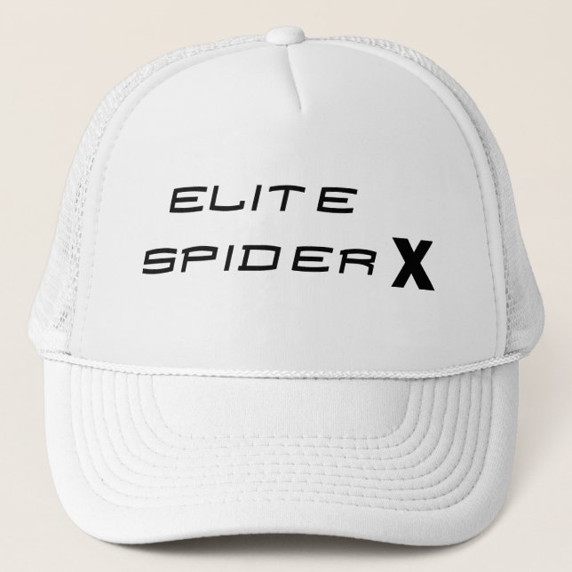 Sombrero de camionero blanco Elite Spider X (Anverso)