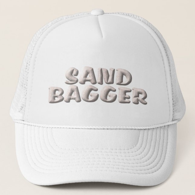 Sombrero de camionero blanco Sandbagger (Anverso)