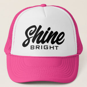 Sombrero de camionero brillante con cita motivador