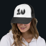 Sombrero de camionero clásico número 10<br><div class="desc">Sombrero camionero clásico de cumpleaños 10 o aniversario Fiesta</div>