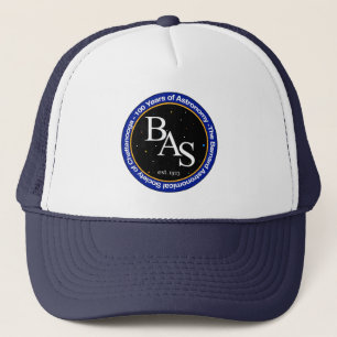 Sombrero de camionero con logotipo BAS de 100 años