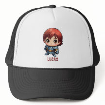 Sombrero de camionero con personaje de caballero c