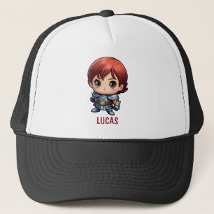 Sombrero de camionero con personaje de caballero c