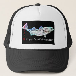 Sombrero de camionero de adicto a la pesca de baju