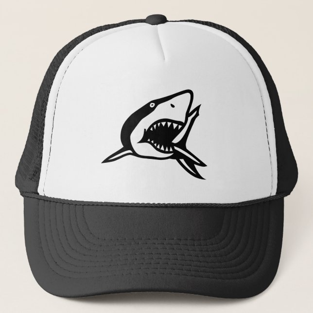 sombrero de camionero de ataque de tiburón (Anverso)