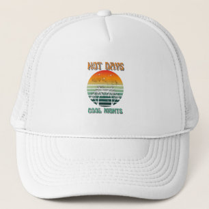 Sombrero de camionero de atardecer de época
