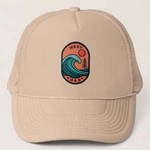 Sombrero de camionero de aventuras de la costa oes