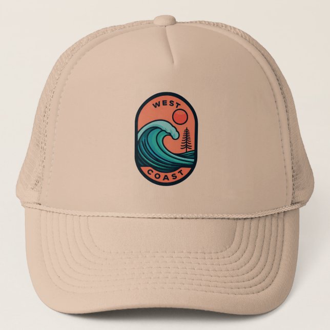 Sombrero de camionero de aventuras de la costa oes (Anverso)