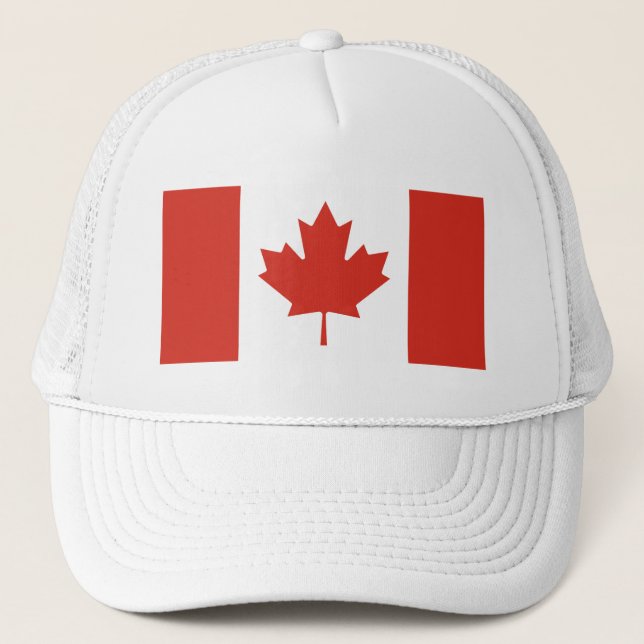 Sombrero de camionero de bandera canadiense patrió (Anverso)