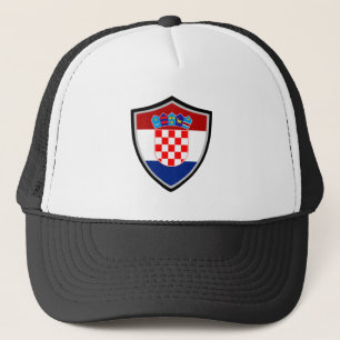 Sombrero de camionero de bandera de Croacia