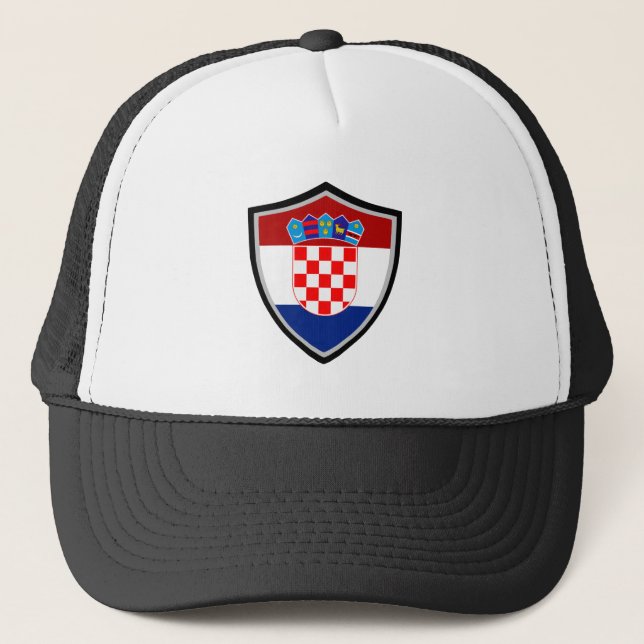 Sombrero de camionero de bandera de Croacia (Anverso)