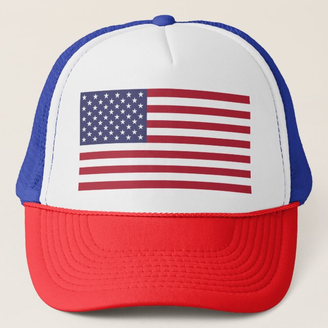 Sombrero de camionero de bandera de Estados Unidos (Anverso)