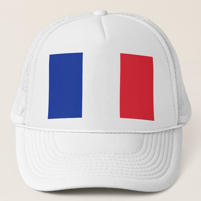 Sombrero de camionero de bandera de Francia (Anverso)