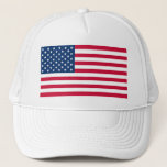 Sombrero de camionero de bandera de los Estados Un<br><div class="desc">Estados Unidos - Estados Unidos de América - Bandera - Patriótico - Día de la Independencia - 4 de julio - Personalizable - Elegir / Añadir su texto único / color / imagen - Hacer su regalo especial - Redimensionar y mover o eliminar y agregar elementos / imágenes con herramienta...</div>