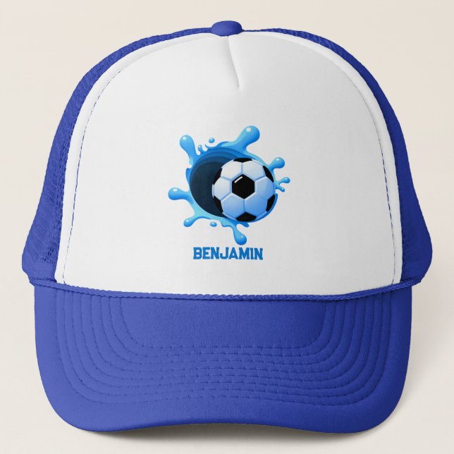 Sombrero de camionero de bolas de fútbol personali (Anverso)