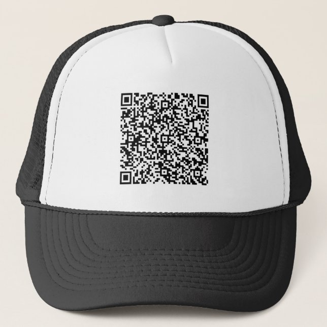 Sombrero de camionero de código QR - Moderno perso (Anverso)