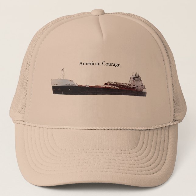 Sombrero de camionero de Courage americano (Anverso)