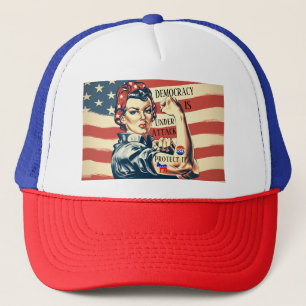 Sombrero de camionero de Democracia/ Protección