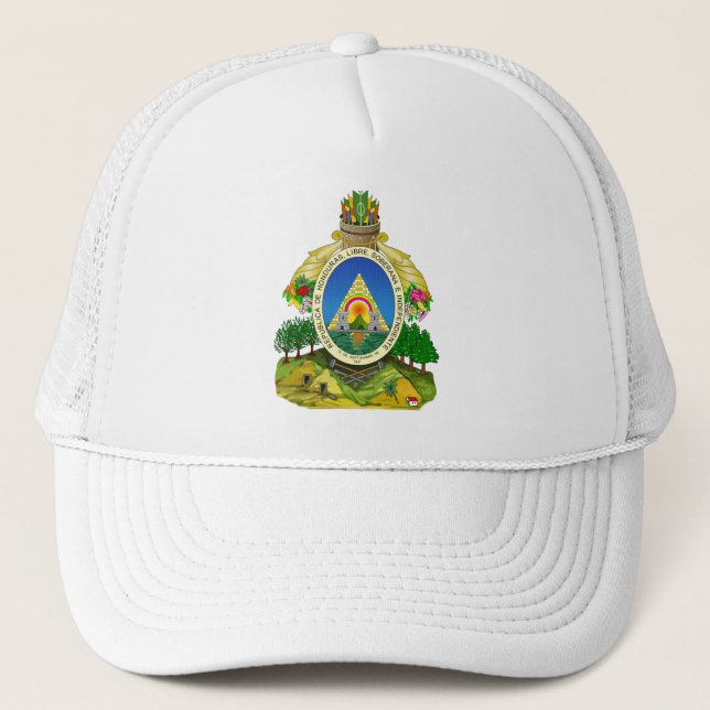 Sombrero de camionero de escudo de armas de Hondur (Anverso)