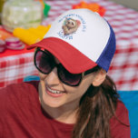 Sombrero de camionero de eslora de animales de esp<br><div class="desc">El diseño presenta una deliciosa pereza con un símbolo cardíaco en colores vibrantes que declara audazmente: "Mi animal espiritual es una pereza". La pereza, conocida por su naturaleza tranquila y relajada, está representada en una posición relajada y contenta, lo que la convierte en una excelente representación del tranquilo y apacible...</div>