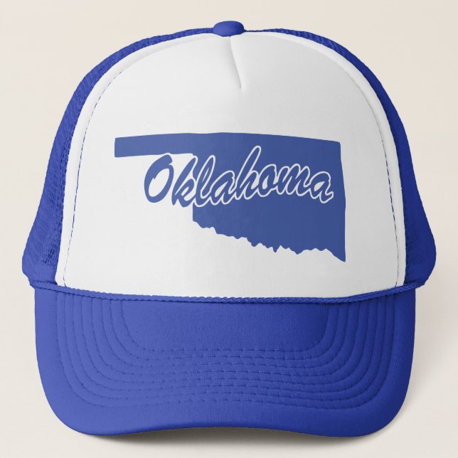 Sombrero De Camionero De Forma Estado De Oklahoma (Anverso)